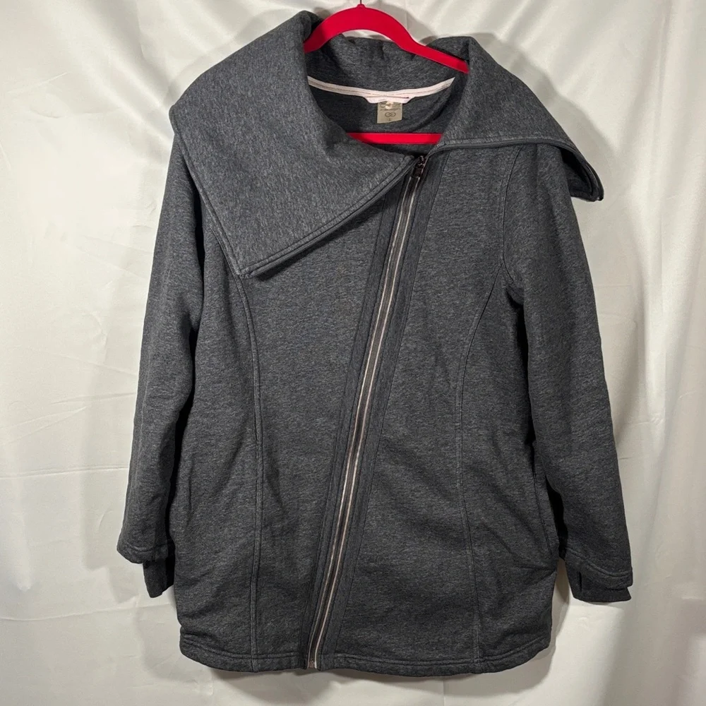 Calia Women's Gray Asymmetrical Sweater SZ L - Picture 2 of 5